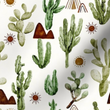 Load image into Gallery viewer, Sonora Sunrise Cactus Fabric (1/2 yd increments; 100% Quilters Cotton)