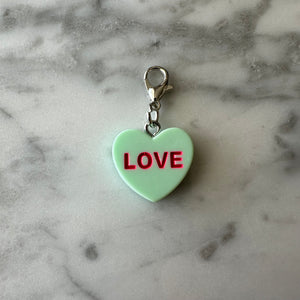 "Love" Valentines Heart Stitch Marker
