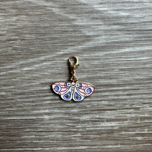 Mystic Moth (Light Pink) Stitch Marker