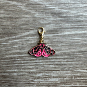 Mystic Moth (Hot Pink) Stitch Marker