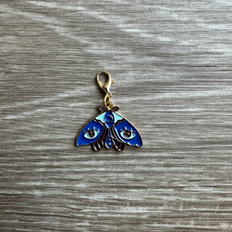 Mystic Moth (Blue) Stitch Marker