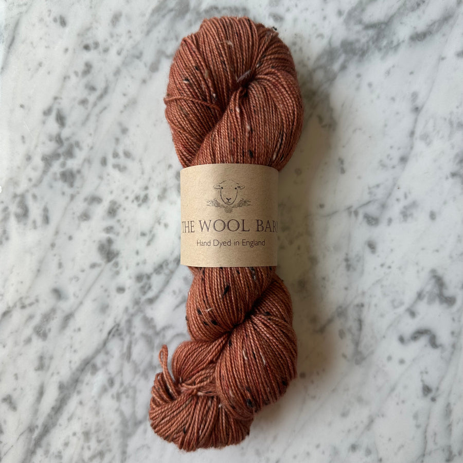 The Wool Barn, Fingering Weight, 1 Skein - Burnt Caramel