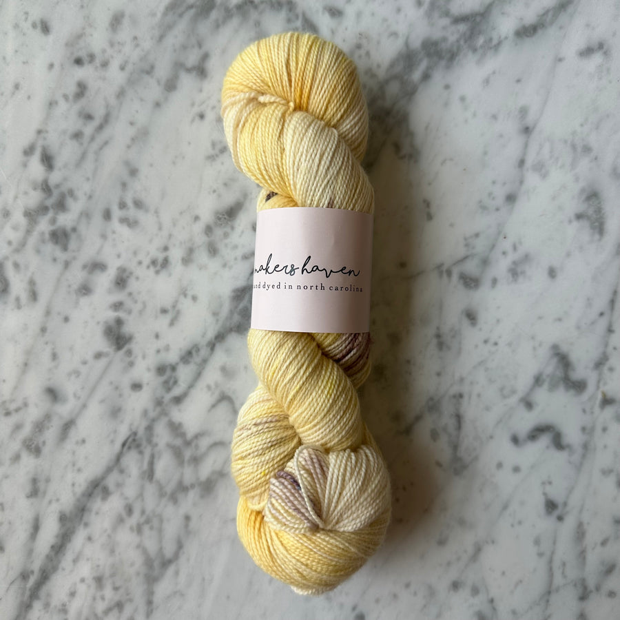 Makers Haven, Fingering Weight, 1 Skein - Yellow Dresses